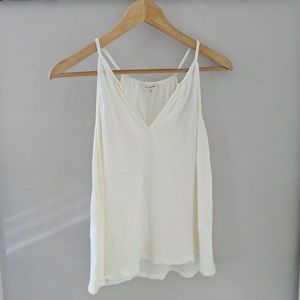 Madewell Whisper Cotton V-neck Tank - size XS